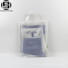 Transparent Plastic folding shopping bag with loop handle